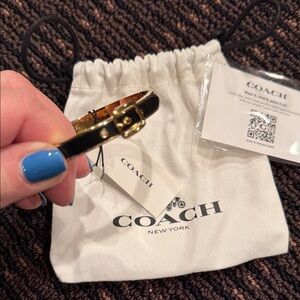 Coach Gold and Black Women's Bracelet